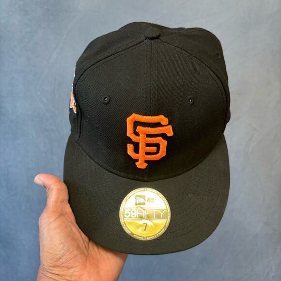 Giants Hat 2012 World Series Fall Classic Patch Snakeskin 59Fifty Fitted Size 7 - Picture 2 of 13